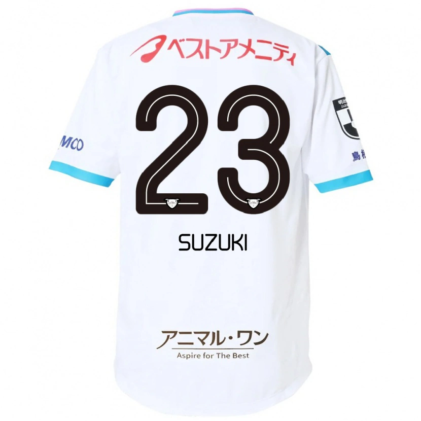 Danxen Homme Maillot Yuki Suzuki #23 Blanc Rose Tenues Extérieur 2025/26 T-Shirt