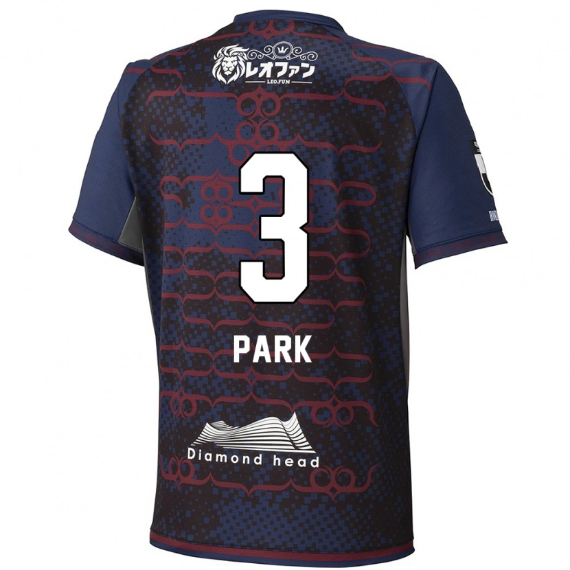 Danxen Homme Maillot Min-Kyu Park #3 Bleu Rouge Tenues Extérieur 2025/26 T-Shirt