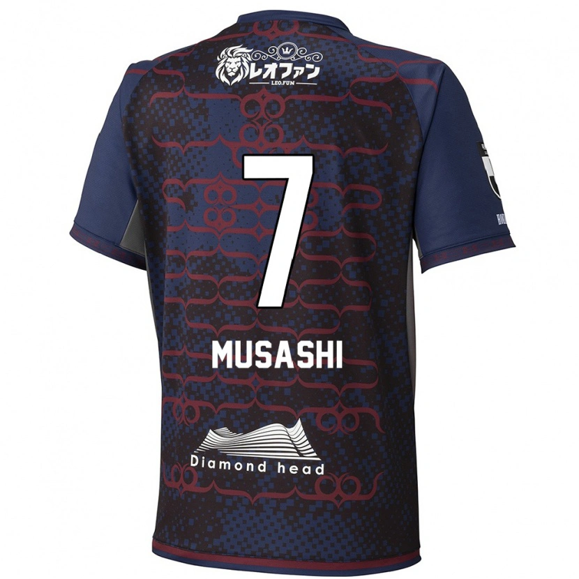 Danxen Homme Maillot Musashi Suzuki #7 Rouge Noir Tenues Extérieur 2025/26 T-Shirt