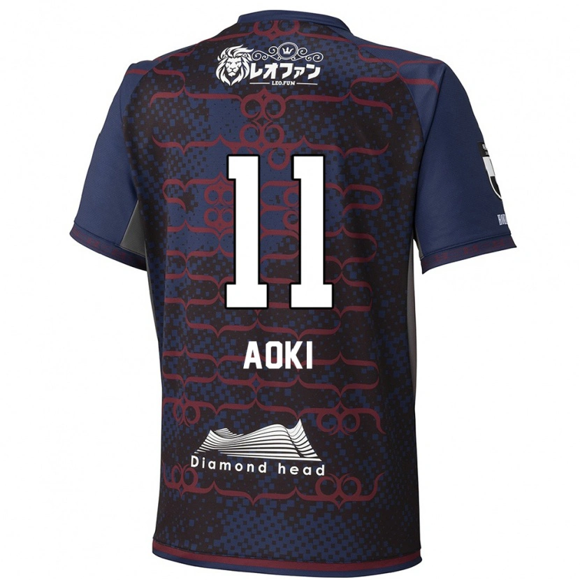 Danxen Homme Maillot Ryota Aoki #11 Rouge Noir Tenues Extérieur 2025/26 T-Shirt