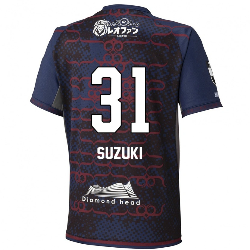 Danxen Homme Maillot Ryusei Suzuki #31 Rouge Noir Tenues Extérieur 2025/26 T-Shirt