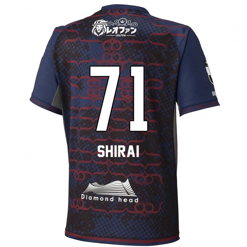 Danxen Homme Maillot Haruto Shirai #71 Rouge Noir Tenues Extérieur 2025/26 T-Shirt