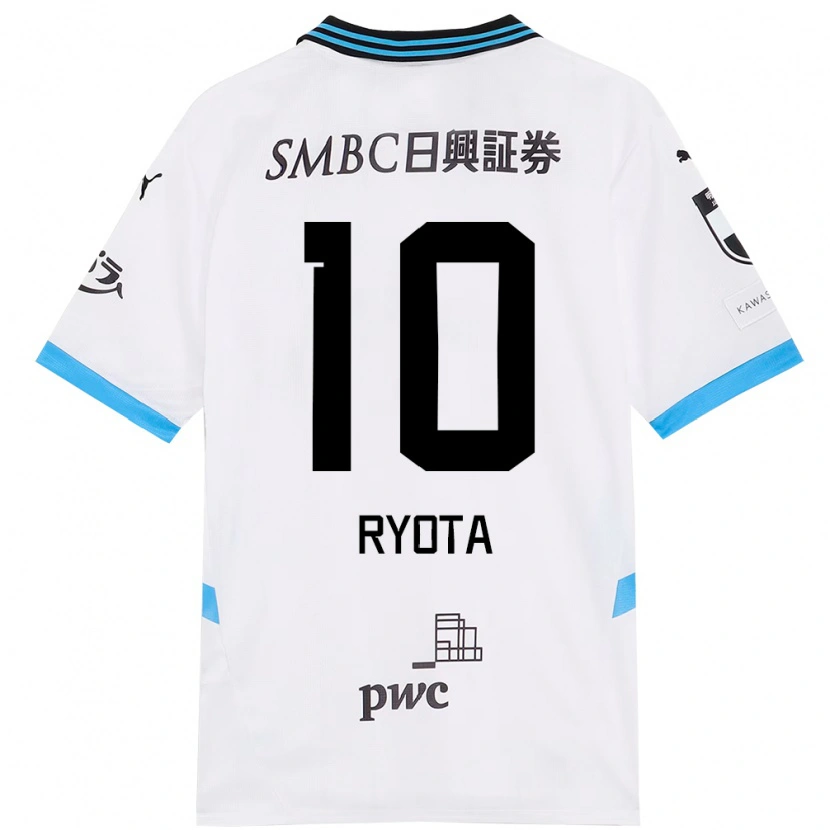 Danxen Homme Maillot Ryota Oshima #10 Blanc Bleu Ciel Tenues Extérieur 2025/26 T-Shirt