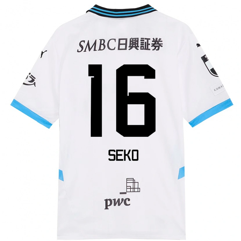 Danxen Homme Maillot Tatsuki Seko #16 Bleu Ciel Noir Tenues Extérieur 2025/26 T-Shirt