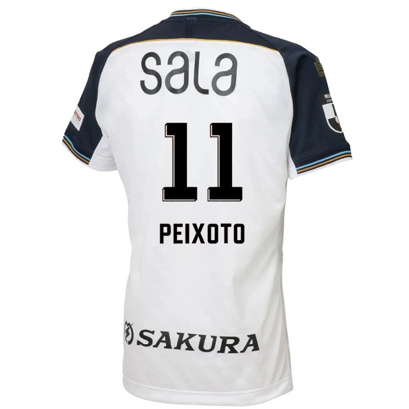 Danxen Homme Maillot Matheus Peixoto #11 Blanc Noir Tenues Extérieur 2025/26 T-Shirt