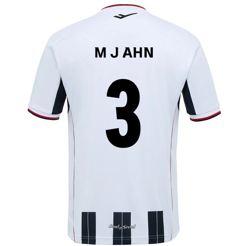 Danxen Homme Maillot Jae-Min Ahn #3 Noir Rouge Tenues Extérieur 2025/26 T-Shirt