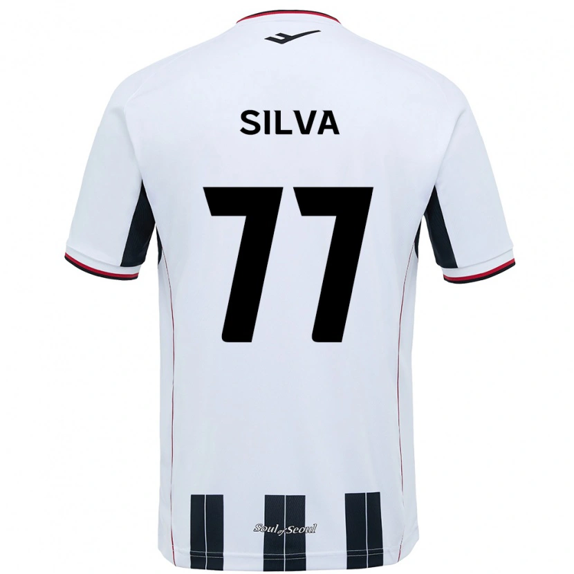 Danxen Homme Maillot Lucas Silva #77 Noir Rouge Tenues Extérieur 2025/26 T-Shirt