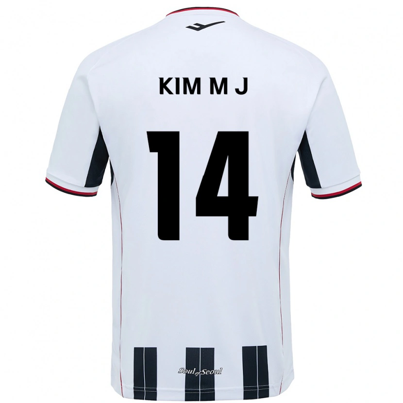 Danxen Homme Maillot Kim Min-Ji #14 Noir Rouge Tenues Extérieur 2025/26 T-Shirt