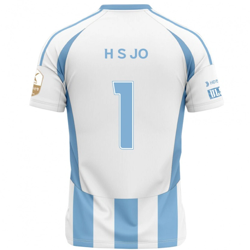 Danxen Homme Maillot Su-Hyeok Jo #1 Blanc Bleu Ciel Tenues Extérieur 2025/26 T-Shirt
