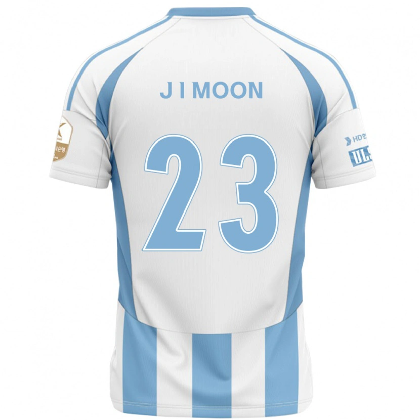 Danxen Homme Maillot Jung-In Moon #23 Blanc Bleu Ciel Tenues Extérieur 2025/26 T-Shirt