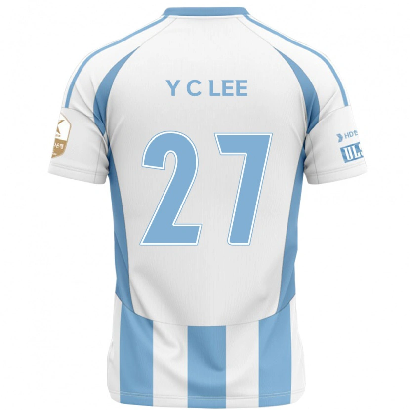 Danxen Homme Maillot Chung-Yong Lee #27 Bleu Royal Jaune Tenues Extérieur 2025/26 T-Shirt