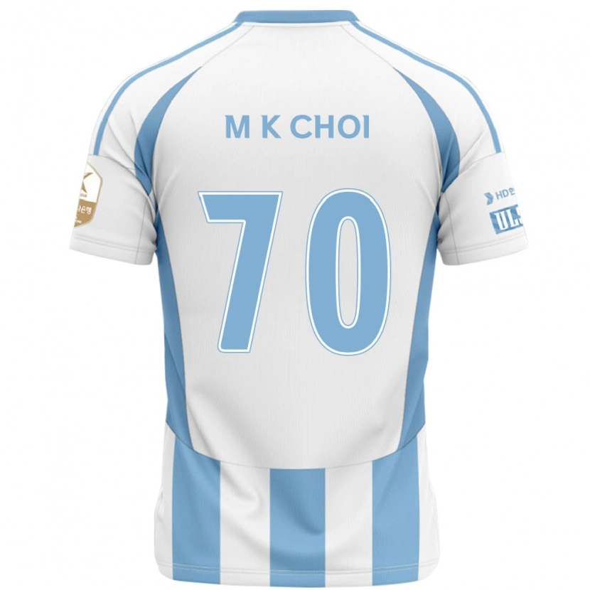 Danxen Homme Maillot Kang-Min Choi #70 Bleu Royal Jaune Tenues Extérieur 2025/26 T-Shirt
