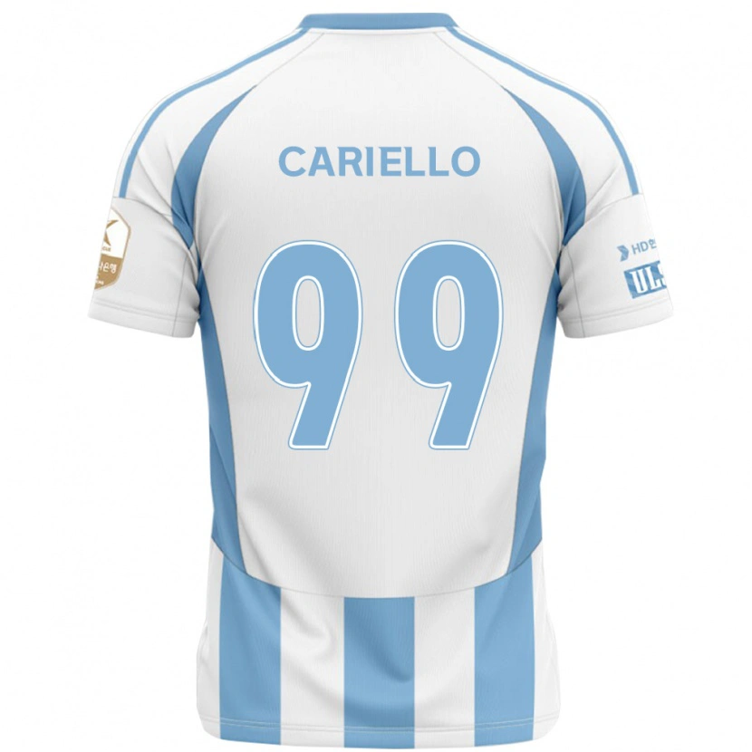 Danxen Homme Maillot Yago Cariello #99 Bleu Royal Jaune Tenues Extérieur 2025/26 T-Shirt