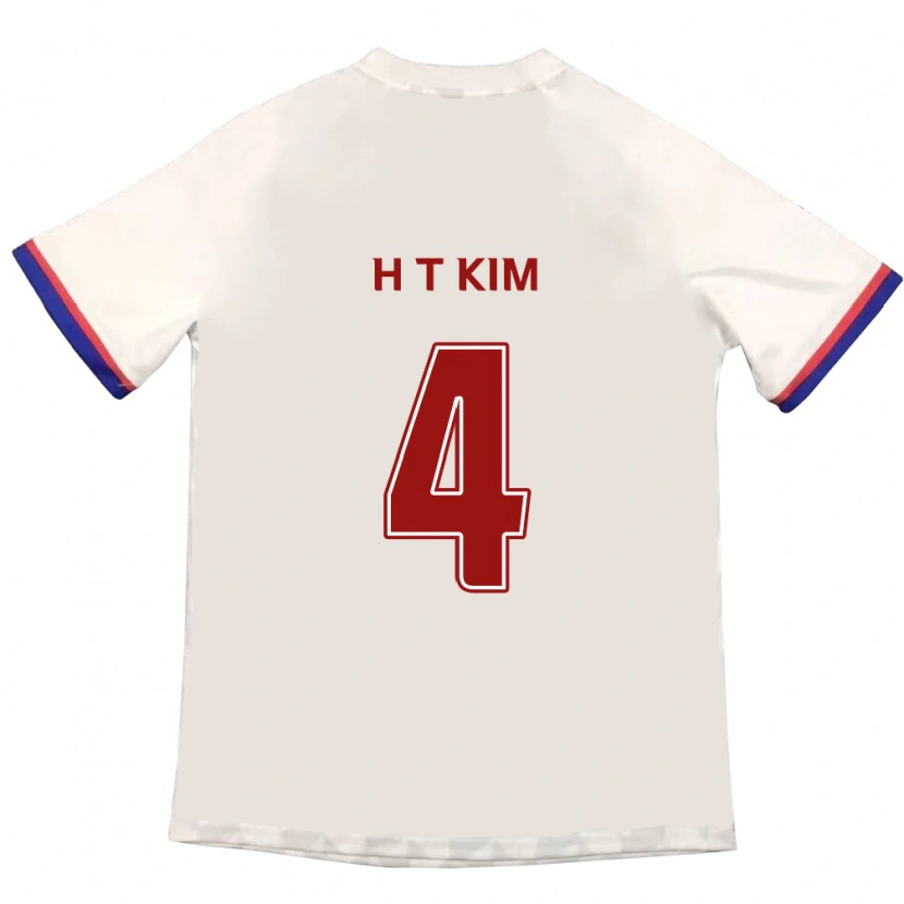 Danxen Homme Maillot Tae-Han Kim #4 Bleu Royal Rouge Tenues Extérieur 2025/26 T-Shirt