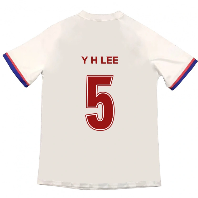 Danxen Homme Maillot Hyeon-Yong Lee #5 Bleu Royal Rouge Tenues Extérieur 2025/26 T-Shirt