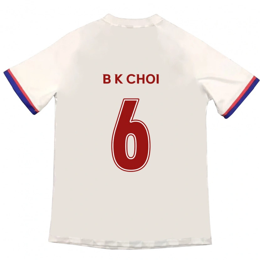 Danxen Homme Maillot Kyu-Baek Choi #6 Bleu Royal Rouge Tenues Extérieur 2025/26 T-Shirt