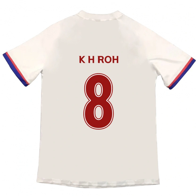 Danxen Homme Maillot Kyung-Ho Roh #8 Bleu Royal Rouge Tenues Extérieur 2025/26 T-Shirt