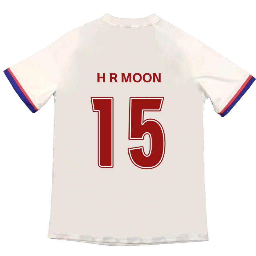 Danxen Homme Maillot Ha-Rang Moon #15 Blanc Cassé Rouge Tenues Extérieur 2025/26 T-Shirt