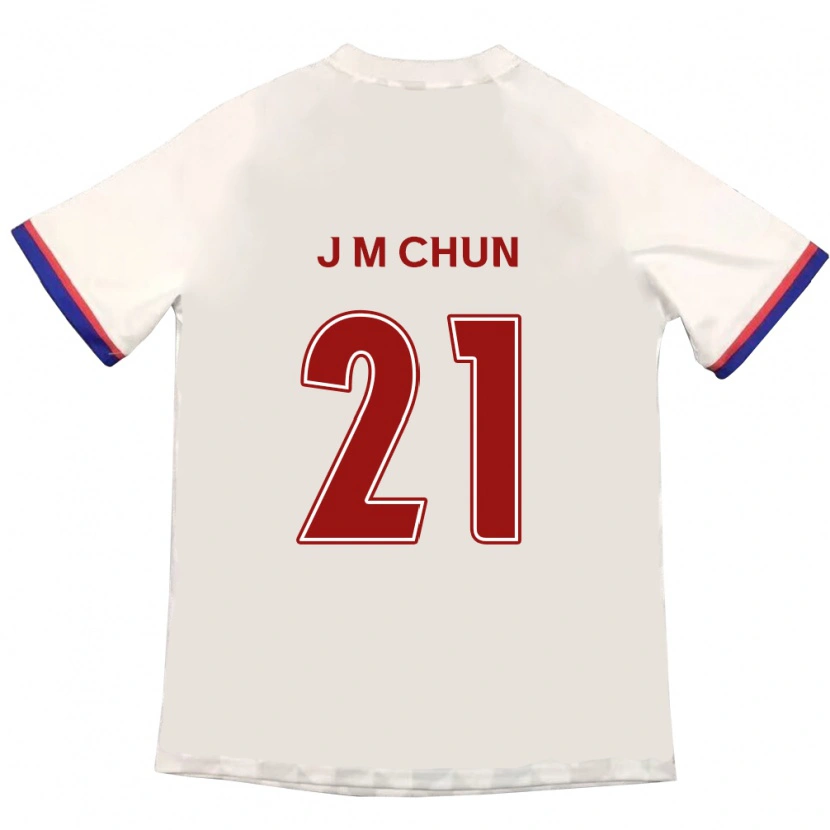 Danxen Homme Maillot Jae-Min Chun #21 Bleu Royal Rouge Tenues Extérieur 2025/26 T-Shirt