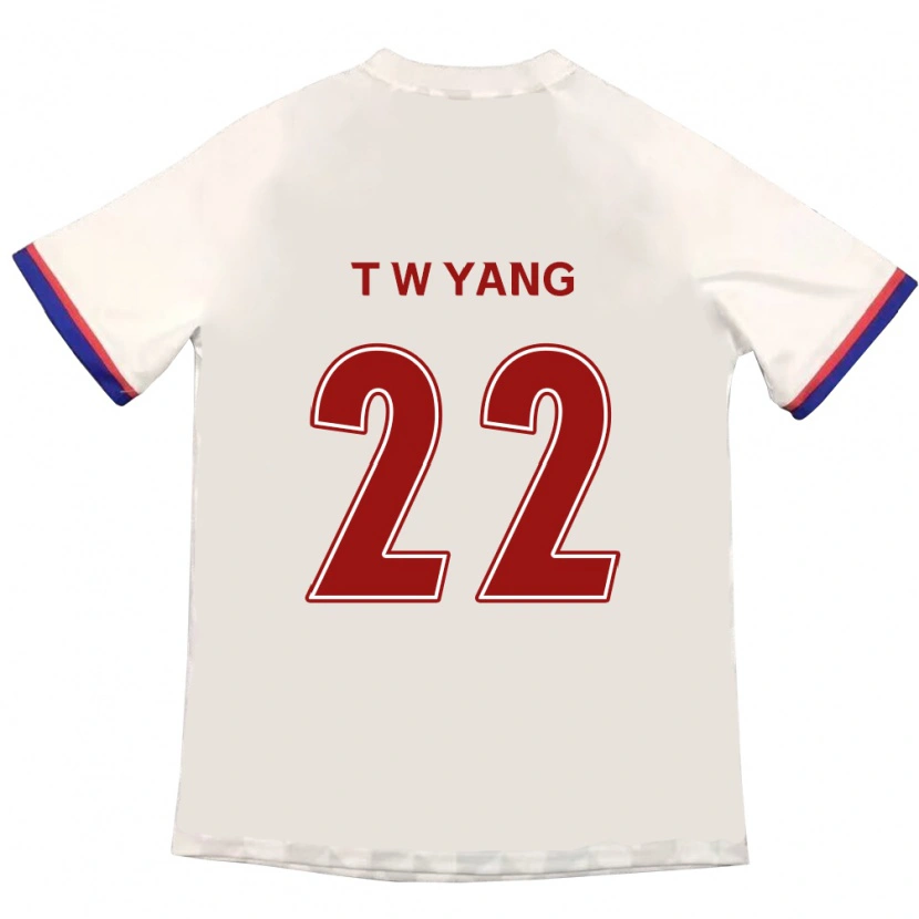 Danxen Homme Maillot Tae-Who Yang #22 Bleu Royal Rouge Tenues Extérieur 2025/26 T-Shirt