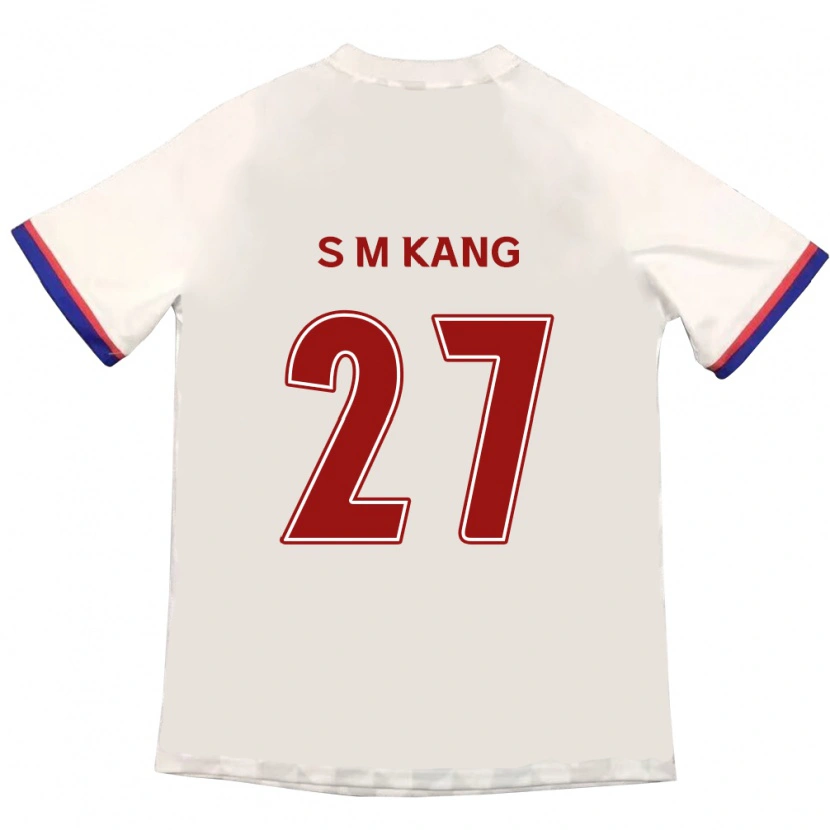 Danxen Homme Maillot Min-Sung Kang #27 Bleu Royal Rouge Tenues Extérieur 2025/26 T-Shirt