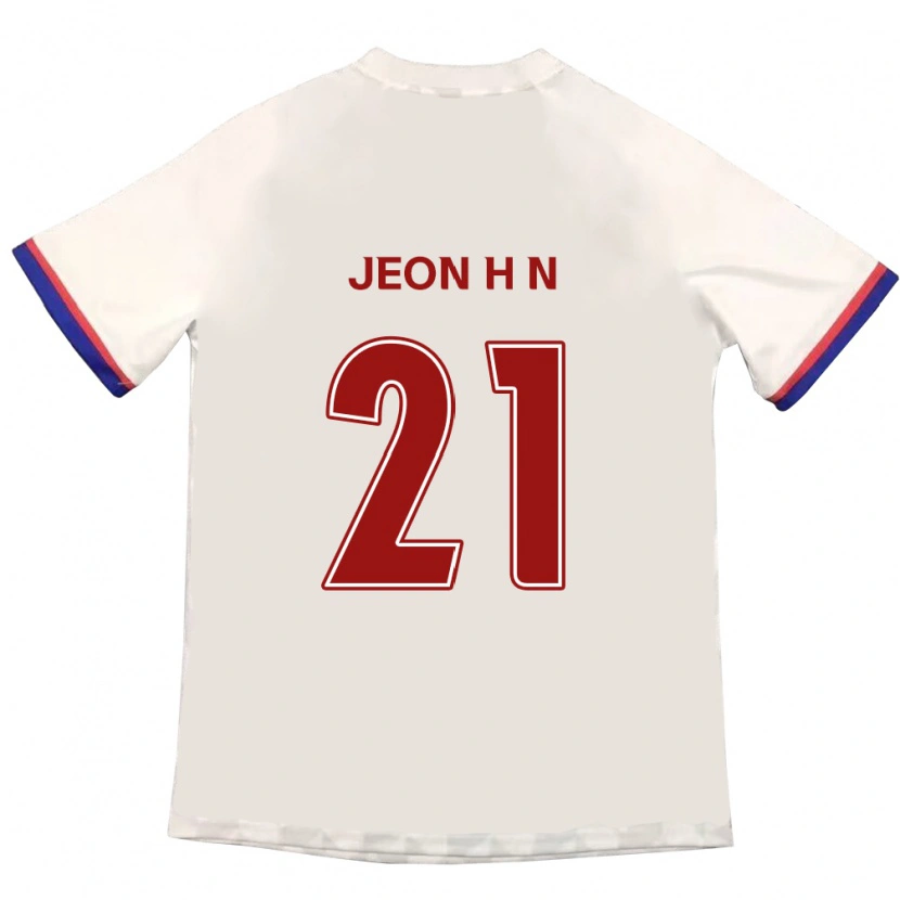 Danxen Homme Maillot Jeon Ha-Neul #21 Bleu Royal Rouge Tenues Extérieur 2025/26 T-Shirt