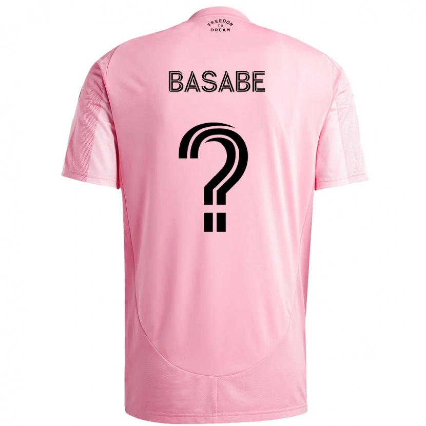 Danxen Femme Maillot Samuel Basabe #0 Noir Rose Tenues Domicile 2025/26 T-Shirt