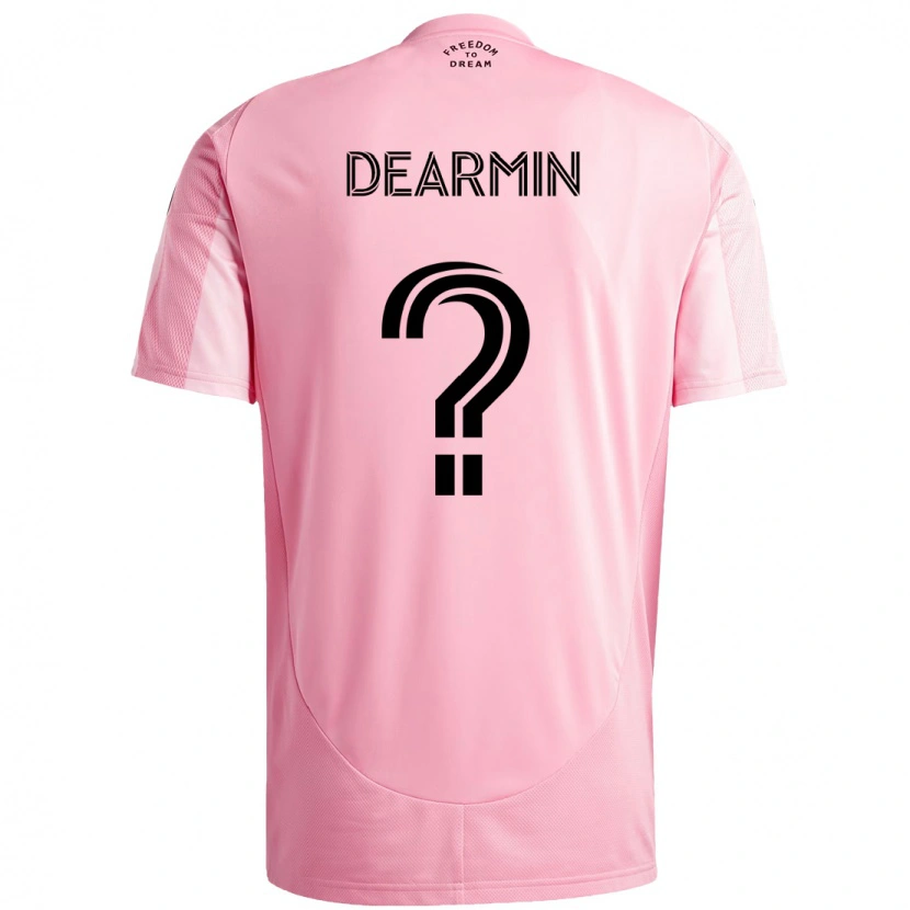 Danxen Femme Maillot Nash Dearmin #0 Noir Rose Tenues Domicile 2025/26 T-Shirt