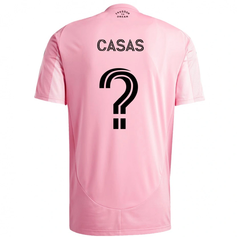 Danxen Femme Maillot André Casas #0 Noir Rose Tenues Domicile 2025/26 T-Shirt