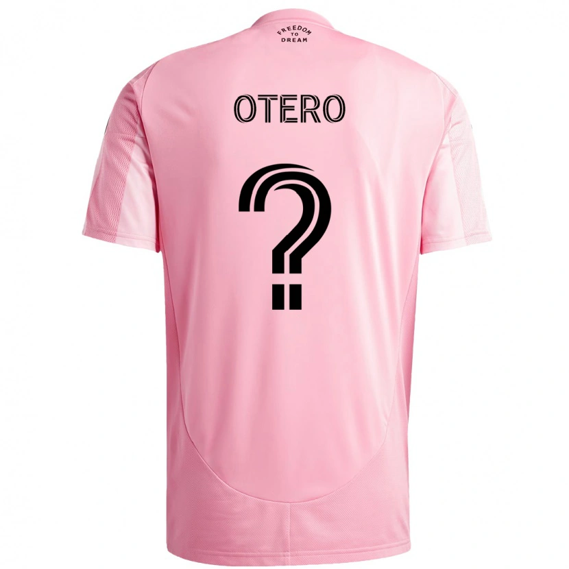 Danxen Femme Maillot Sebastián Otero #0 Noir Rose Tenues Domicile 2025/26 T-Shirt