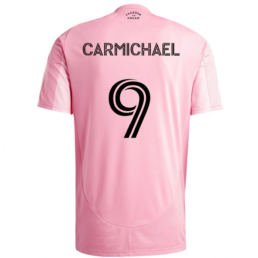 Danxen Femme Maillot Ryan Carmichael #9 Noir Rose Tenues Domicile 2025/26 T-Shirt