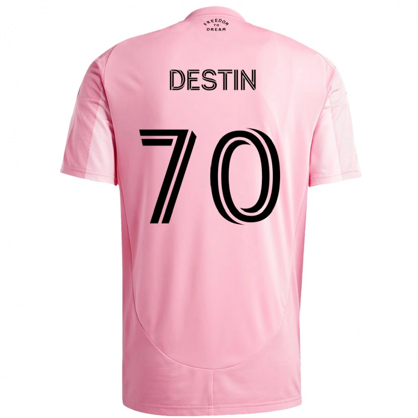 Danxen Femme Maillot Bryan Destin #70 Noir Rose Tenues Domicile 2025/26 T-Shirt