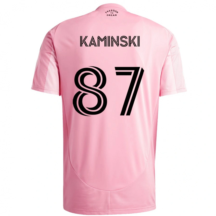 Danxen Femme Maillot Brett Kaminski #87 Noir Rose Tenues Domicile 2025/26 T-Shirt