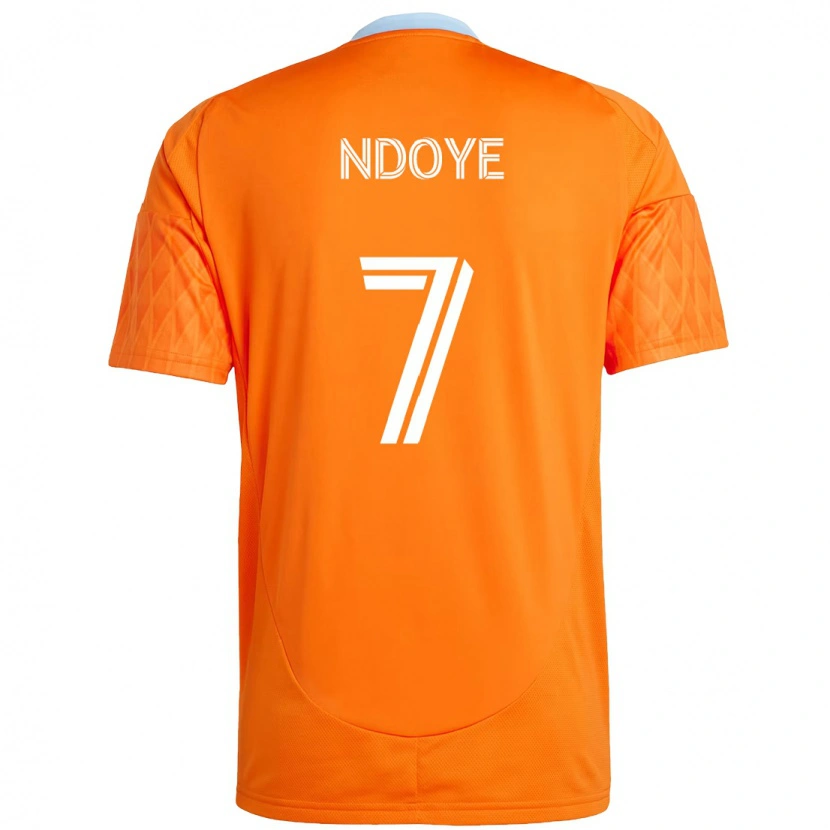 Danxen Femme Maillot Papa Ndoye #7 Violet Orange Tenues Domicile 2025/26 T-Shirt