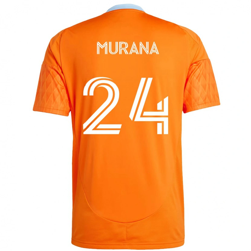 Danxen Femme Maillot Mujeeb Murana #24 Violet Orange Tenues Domicile 2025/26 T-Shirt