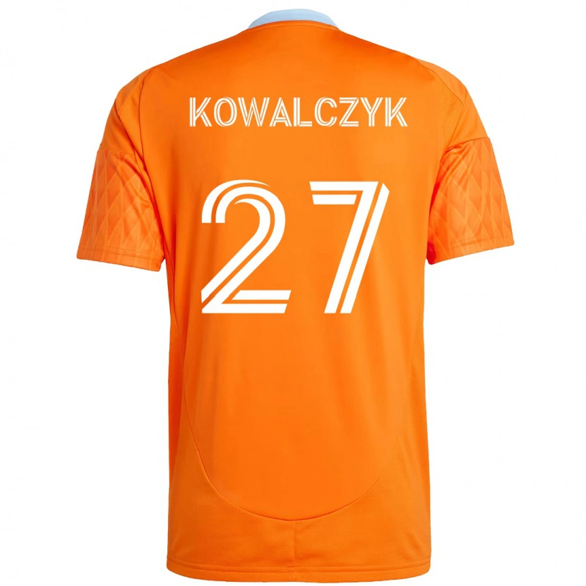 Danxen Femme Maillot Sebastian Kowalczyk #27 Violet Orange Tenues Domicile 2025/26 T-Shirt