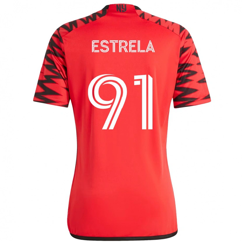 Danxen Femme Maillot Bento Estrela #91 Rouge Noir Tenues Domicile 2025/26 T-Shirt