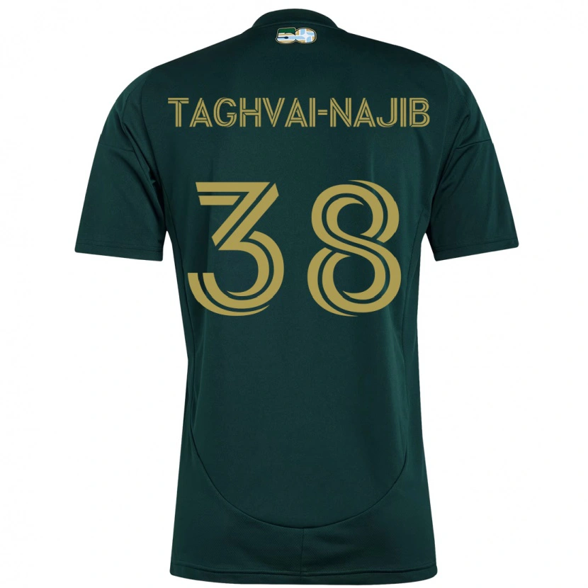 Danxen Femme Maillot Braxton Taghvai-Najib #38 Beige Vert Tenues Domicile 2025/26 T-Shirt