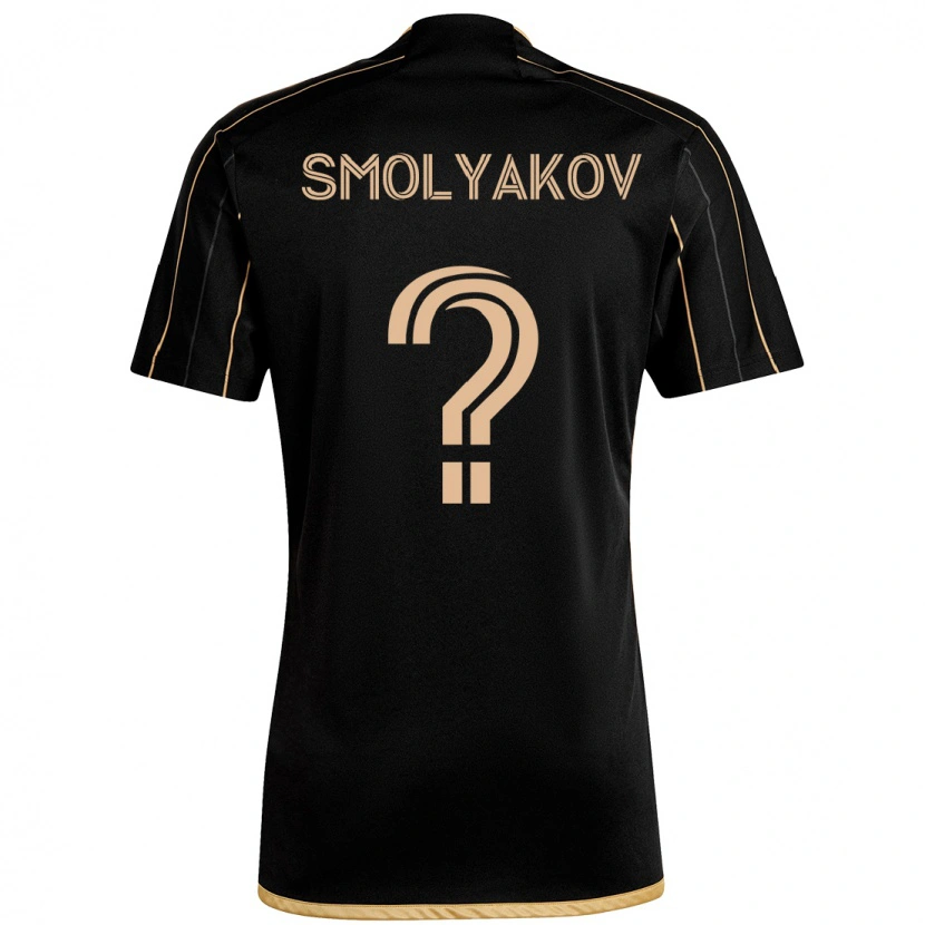 Danxen Femme Maillot Artem Smolyakov #0 Noir Marron Tenues Domicile 2025/26 T-Shirt