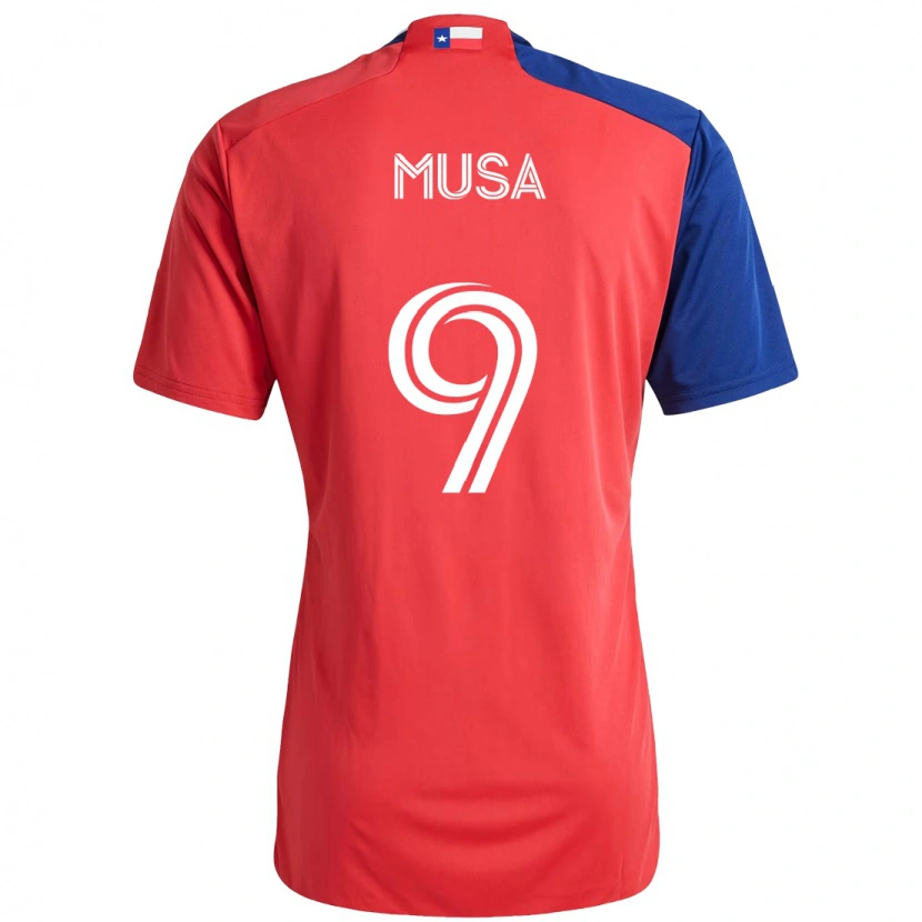 Danxen Femme Maillot Petar Musa #9 Bleu Clair Rouge Tenues Domicile 2025/26 T-Shirt
