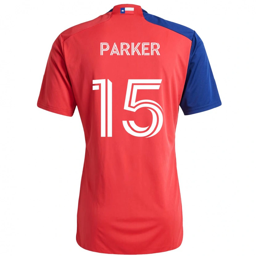 Danxen Femme Maillot Isaiah Parker #15 Bleu Clair Rouge Tenues Domicile 2025/26 T-Shirt