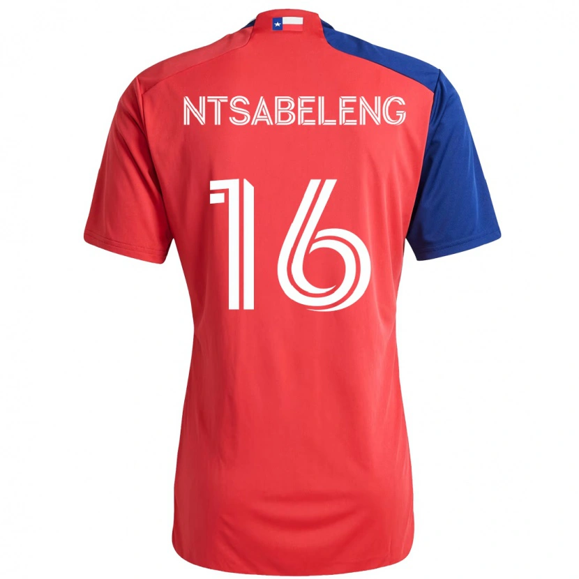 Danxen Femme Maillot Tsiki Ntsabeleng #16 Bleu Clair Rouge Tenues Domicile 2025/26 T-Shirt