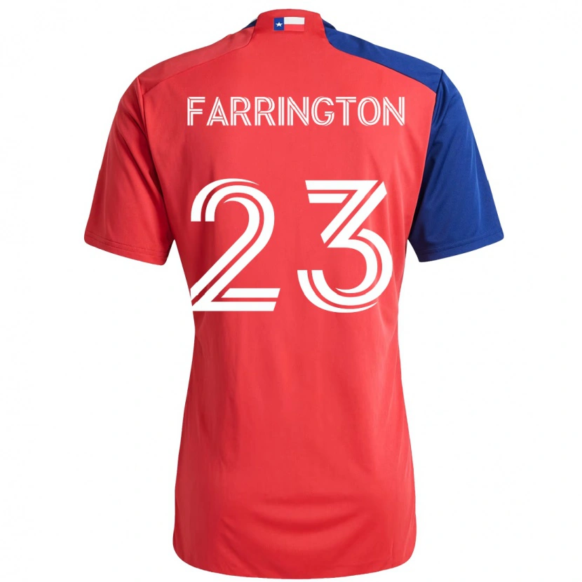 Danxen Femme Maillot Logan Farrington #23 Bleu Clair Rouge Tenues Domicile 2025/26 T-Shirt