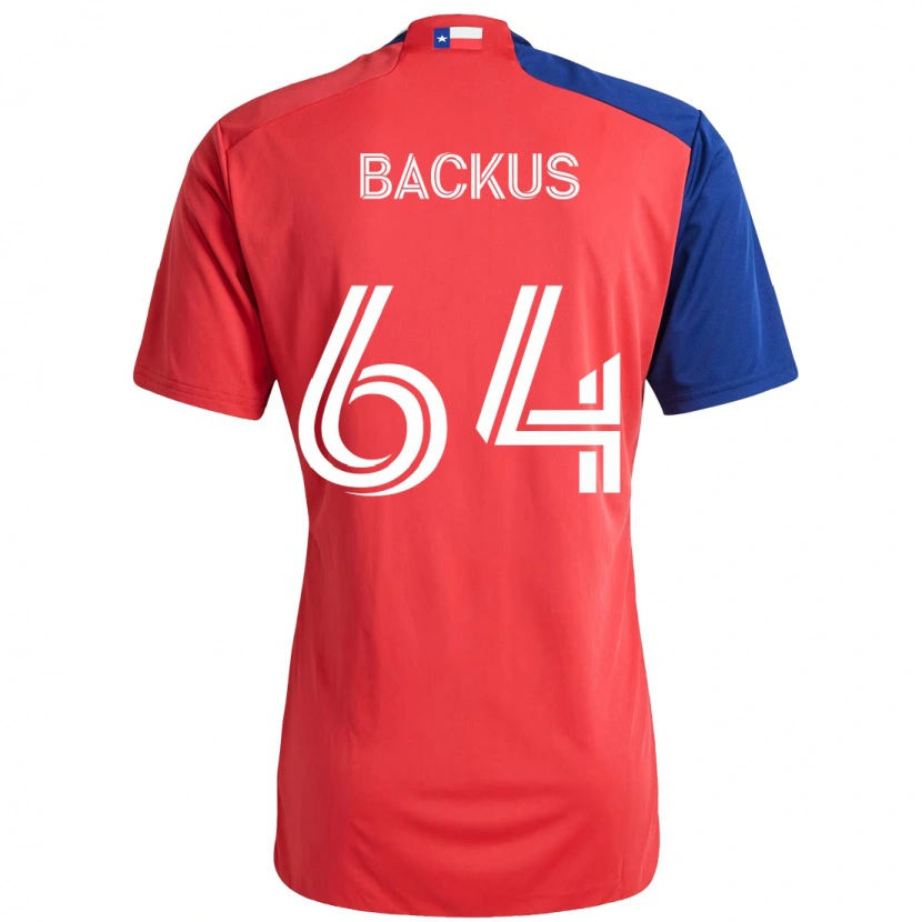 Danxen Femme Maillot Braeden Backus #64 Bleu Clair Rouge Tenues Domicile 2025/26 T-Shirt