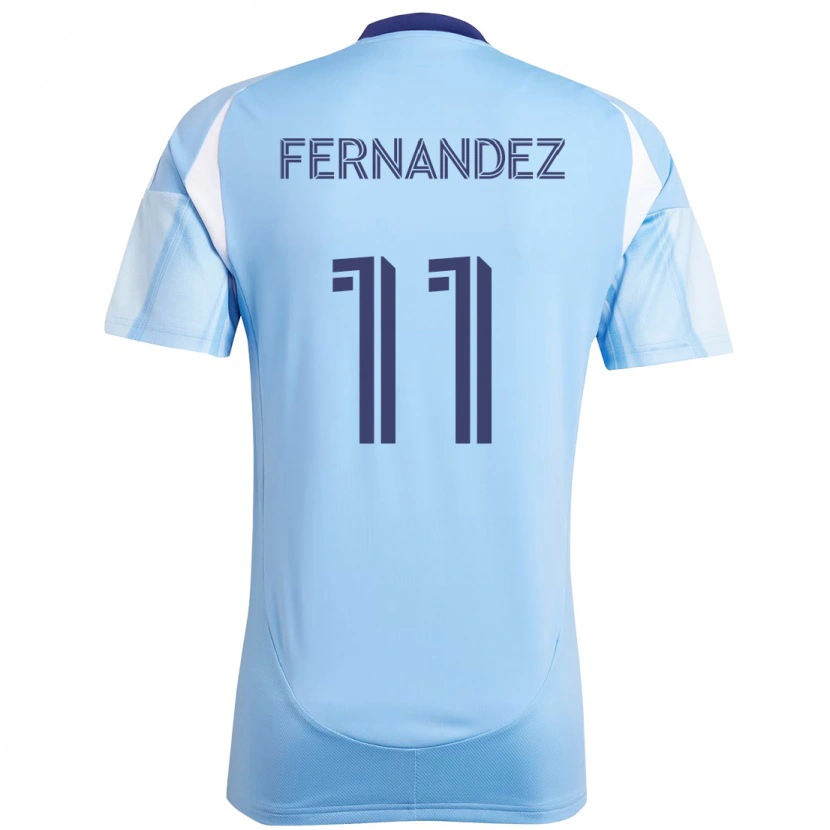 Danxen Femme Maillot Julián Fernández #11 Noir Bleu Orange Tenues Domicile 2025/26 T-Shirt