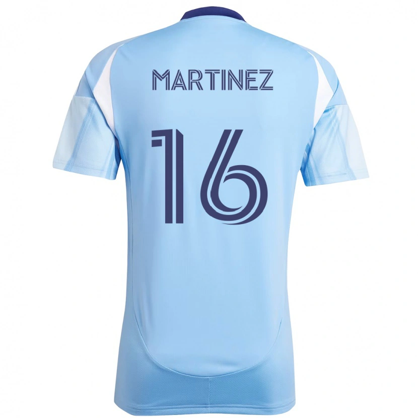 Danxen Femme Maillot Alonso Martínez #16 Bleu Clair Tenues Domicile 2025/26 T-Shirt