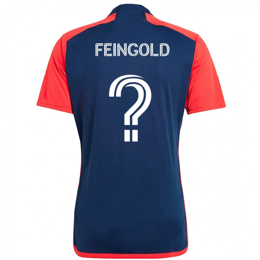 Danxen Femme Maillot Ilay Feingold #0 Blanc Bleu Tenues Domicile 2025/26 T-Shirt