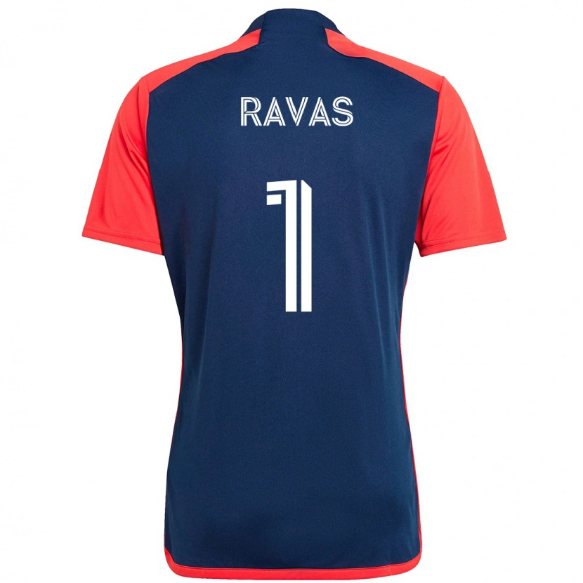 Danxen Femme Maillot Henrich Ravas #1 Blanc Bleu Tenues Domicile 2025/26 T-Shirt