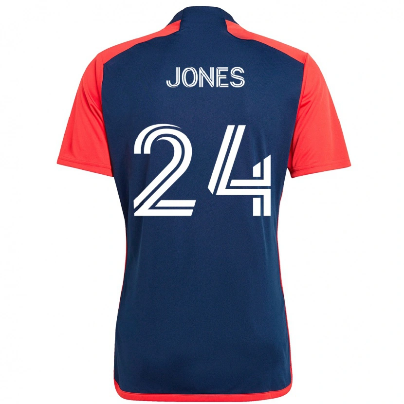 Danxen Femme Maillot Dejuan Jones #24 Blanc Bleu Tenues Domicile 2025/26 T-Shirt