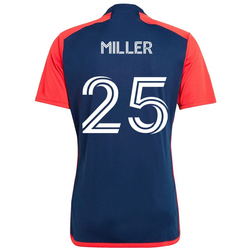 Danxen Femme Maillot Peyton Miller #25 Blanc Bleu Tenues Domicile 2025/26 T-Shirt